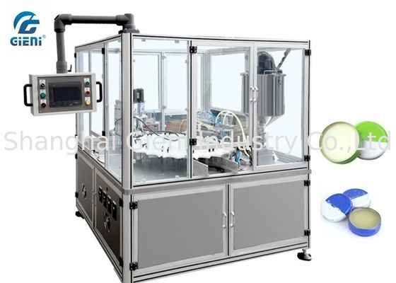 المكبس نوع PLC التحكم كابر لالفازلين ملء آلة مع مادة الفولاذ المقاوم للصدأ