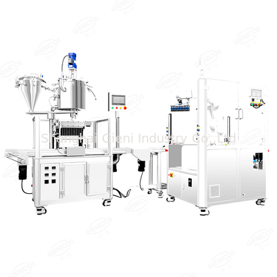 سعر جيد ABB Robot Full Automatic Lip Gloss Mascara ملء خط إنتاج آلة السد الانترنت