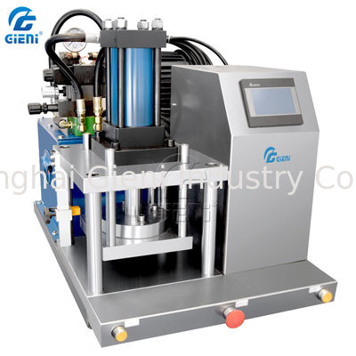 آلة ضغط مسحوق التجميل من النوع الهيدروليكي مع شاشة تعمل باللمس