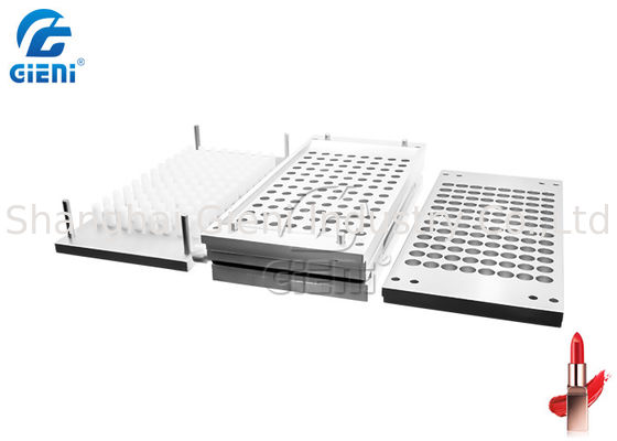 قالب أحمر شفاه تجميلي من الألومنيوم من النوع اليدوي DIY 96 تجويف