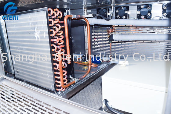 3.5 متر آلة تعبئة مستحضرات التجميل نفق تبريد أحمر الشفاه مع ضاغط تبريد 5P