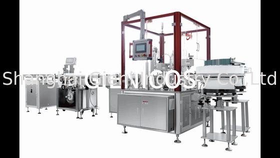 ضغط الهواء 0.4-0.6MPa معدات ملء طلاء الأظافر مع وظيفة الغطاء والتسمية