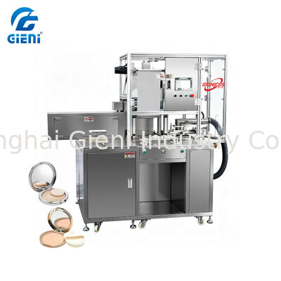 C-6 Full Automatic Blush Powder Pressing Machine Servo Motor Driven with 3 Molds per Minute Capacity