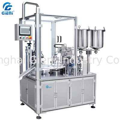 7KW PLC Control Lip Gloss Machine Filler ، حشو أنبوب الشفة الدوارة