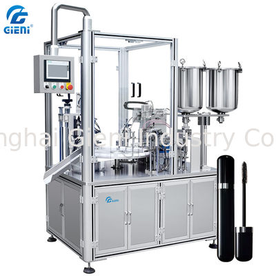 7KW PLC Control Lip Gloss Machine Filler ، حشو أنبوب الشفة الدوارة