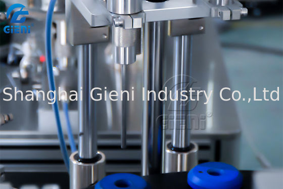 ماكينة تعبئة جل الأظافر الدوارة AC220V 50 قطعة / دقيقة 2 فوهات