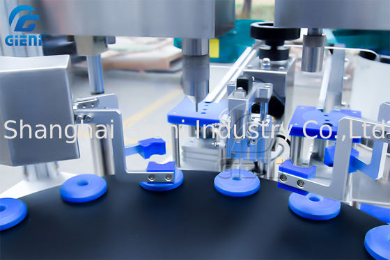 ماكينة تعبئة جل الأظافر الدوارة AC220V 50 قطعة / دقيقة 2 فوهات