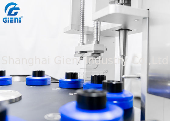 1-100 مللي فوهة واحدة الروتاري نوع ماسكارا ملء آلة 30 قطعة / م مع 2 خزانات