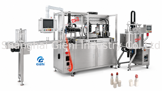 GLU-900 ليستر حمر الشفاه الهواء الساخن آلة ملء نظام الكشف عن العفن أجهزة استشعار باناسونيك 900 قطعة / ساعة