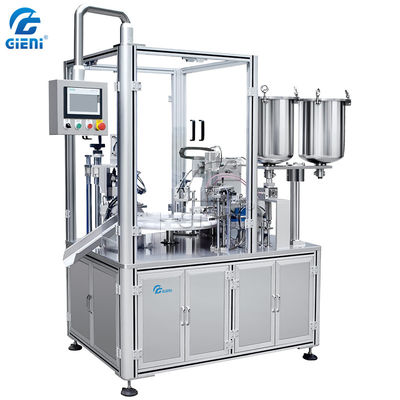 7KW PLC Control Lip Gloss Machine Filler ، حشو أنبوب الشفة الدوارة